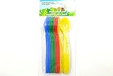 12 Count Baby Infant Spoons Multi-colored Plastic by Angel of Mine