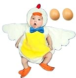 (イモクリコ) Imocrico ベビー 着ぐるみ にわとり 赤ちゃん 年賀状 撮影 酉年 卵 セット (にわとり着ぐるみセット＋卵２個)