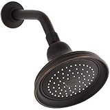 KOHLER 10590-AK-2BZ Bancroft 2.5 GPM Single-Function Wall-Mount Showerhead with Katalyst Spray, Oil-