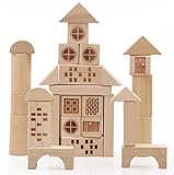 60 Grains無香城シーン建物ブロック。子供の早期教育Toys 。木製組み合わせマッチングおもちゃ！q-086