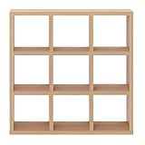 【日本製】完成品 たて置きよこ置きOK オープンラック（9マス）