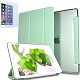 GWAAN【強化ガラスフィルム付き(ブルーライトカット)】iPad 10.2インチ 第9世代 第8世代 第7世代 (2021/2020/2019) と互換性あり スマートカバー ケース 背面半透明 オートスリープ機能 軽量 薄型 ハードタイプ A2602 A2604 A2603 A2605 A2197 A2200 A2198 A2270 A2428 A2429 A2430