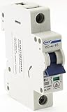YC-4-1C YuCo DIN RAIL MINIATURE CIRCUIT BREAKER 1P 4A C CURVE 120/277V 50/60Hz TUV UL 1077 EUROPEAN 