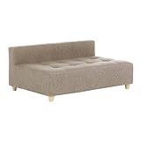 arne ベンチソファ ベンチ イス 背もたれ コーナーソファー ローソファー Baggy DX-armless 3×5 ファブリック ブラウン