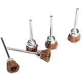 5個入り 毛 ブラシ ナイロン毛研磨ワイヤーホイール ボウル型 バフ研磨 回転 ツール