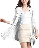 ［ニーマンバイ］ 白 ホワイト カーディガン レディース セミロングカーディガン 夏 春夏 春用 夏服 夏用 秋冬 ガウン ロング 透かし編み かーでぃがん レース 大人 キレイメ 20 30 40 