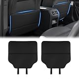 BLUESEATEC アルファード ヴェルファイア 40系 適合 バックキックマット キックガードシート シートバック ALPHARD/VELLFIRE R5.6-現行 後部座席キックガードカバー 車種専用設計 収納ポケット付き PUレザー素材 汚れ防止 キズ防止 蹴り防止 2枚セット