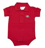 NCAA公式Georgia Bulldogs Infantゴルフシャツポロロンパースワンジー