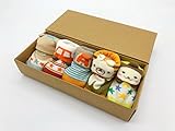 Old Pal 出産祝い ベビーソックス [５組 ] ギフトセット かわいい 新生児 アニマル 柄 (無地男の子)