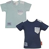 【本体綿100％】2016年 夏物 ZOOMIC ズーミック 天竺 先染ポケット 半袖Ｔシャツ ネイビー◇95cm