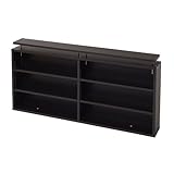 JKプラン Sanchi 1cm単位で棚が調節できる上置きラック 文庫本ラック上置きのみ販売 幅120cm ダークブラウン YH-113R-DB