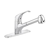 American Standard 4205.104.075 Reliant Pull-out Kitchen Combination Faucet, Stainless Steel [並行輸入品]