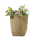 OUNONA 栽培バッグ 植物バッグ 布プランター 園芸用 ガーデン 植え袋 クラフト紙 鉢 栽培 通気性