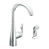 Moen 7790 Arbor One-Handle High Arc Kitchen Faucet, Chrome [並行輸入品]