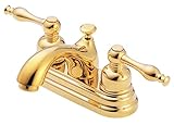 Danze D301155PBV Sheridan Two Handle Centerset Lavatory Faucet, Polished Gold [並行輸入品]