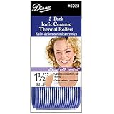 Diane Self Grip Ion Ceramic Rollers Blue 1 1/2 Inch 3 Count [並行輸入品]