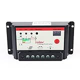 30Aソーラーコントローラ黒のミニソーラーコントローラーインテリジェント家電ABS材質