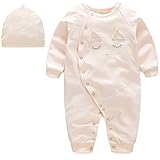 エルフ ベビー(Fairy Baby)ベビーカバーオールロンパース 長袖フード付き 出産祝い 可愛いうさぎ耳 S オレンジ