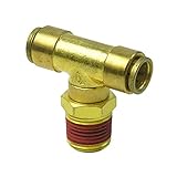 LASCO真鍮クイック接続継手withチューブバルクヘッドUnion with止めナット 1/2-Inch OD Tube X 1/2-Inch OD Tube X 1/2-Inch Male 1