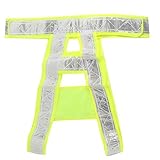 DealMuxイエローグリーンジョギングオートバイ反射網状Deisn交通安全セキュリティベスト