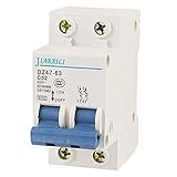 DealMux二つの2極DINレールマウントミニチュアサーキットブレーカ2P、AC、400V、32アンペア、6000アンプ