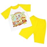 【本体綿100％】2016年 夏物 アンパンマン 天竺 半袖パジャマ Anpanman イエロー◇80cm
