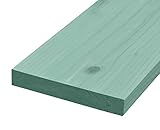 DIY素材 国産杉（新材） 厚27×幅180×長さ2990ｍｍ 屋外用塗装仕上げ GG（グレイッシュグリーン）色