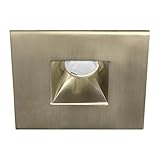 WAC照明hr-led271r-40-bn LEDmeミニチュアRecessed Squareタスクライト4000 Kクールホワイト、つや消しニッケル