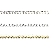 【UGSタイムセール】メタル チェーン キヘイ 2.0×3.0mm 1m ホワイトシルバー