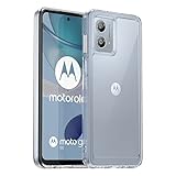 Moto G53 2023 ケース『AFINER』新型 軽量 超薄型 TPU+PC 透明 カバー moto g53j 5G / moto g53s 5G / g53y 5G 専用 耐衝撃 衝撃吸収 指紋防止 擦り傷防止 レンズ保護 着脱簡単（透明）