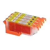 【Romansense】エプソンEPSON互換インクIC6CL80L対応ICY80L（イエロー）単品4個パック増量タイプ【ＩＣチップ付】