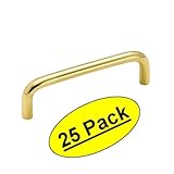 Amerock bp867 – 3 Polishedソリッド真鍮ワイヤPull – 3 – 1 / 2 "穴中心 – 25パック