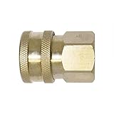 Interstate Pneumatics CNV660B 3/8 Inch Straight Through Coupler 3/8 Inch Female NPT - No Valve by In