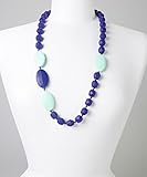 QUATRO TEETHING NECKLACE - MINT & NAVY by GUMEEZ