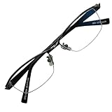 OTC ブルーライトカット 老眼鏡 おしゃれ ちょい悪 かっこいい ナイロール 002 (GM幅広, 2.5度数)