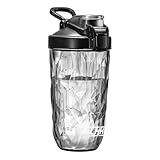 ロハンウェイ(LHHW) プロテインシェイカー、BPAフリー シェイカー、プロテイン シェイカー 、トライタンを使用する、プロテインシェイクを作る - 500ml、満水650ml(ブラック)