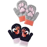 OSHKOSH(オシュコシュ) 2パックフォックスミトン マルチ 小物 2～4歳【並行輸入】