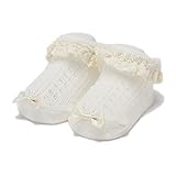 レース編みカップソックス オフ ホワイト 11-13cm