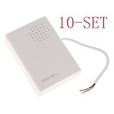 Fenteer 10個　小さなサイズ　壁掛け　有線　ドアベル　チャイム　DC 12V 　ハイサイレン　安全性