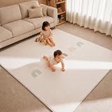 プレイマット 180×150cm お昼寝マット ベビー 防水 厚手 赤ちゃん ベビーマット 道路 大判 大きい 子供 防音 騒音吸収 新生児 出産祝い (rainbow & train road, 180×150×厚さ1cm)【沖縄・離島 お届け不可】
