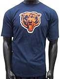 Chicago BearsヴィンテージレトロPrimaryロゴネイビーTシャツ S ブルー