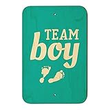 チームBoyベビーブルーFootprintsホームビジネスオフィスSign 6" x 9" SIGN.WOOD.9X6.Z000944_8
