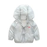 エルフ ベビー(Fairy Baby) 子供服 夏パーカー ジャケットフード付き アウター 薄手 長袖 size 90 (グレー)