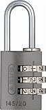 ABUS 145/20 C 20mm Body 3 Dial Resettable Combination Padlock, Black [並行輸入品]