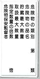 安全・サイン8　消防標識　危険物貯蔵物表示標識 H600×W300　FD-10