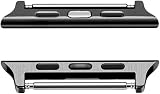 Chaojibao 適応Apple Watchバンドアダプター 42mm 41mm 40mm 38mm アップルウォッチ金属製調整器 ピンタイプ連結器 シリーズ10 9 8 SE2 7 6 SE 5 4 3 2 1に適応ベルト iWatch 42mm 41mm 40mm 38mm ストラップ交換金具 (ブラック, 38/40/41mm) [並行輸入品]