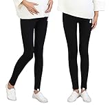 mayumay マタニティ レギンス ヨガ　スパッツ ズボン　マタニティパンツ　妊娠服　9分丈 産前産後 ストレッチ素材 ウエストサイズ調整可能 リブ 綿 大きいサイズ　春　夏　秋(ブラック,xl）