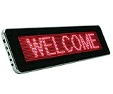 1stモール 【 店舗装飾など、様々な表示に対応!! 】 動いて光る LED メッセージ ボード 動画 サイン ボード 日本語対応 電光掲示板 看板 USB 専用ソフト付属 高機能 多機能 【 レッド 】 ST-LEDSIGN-RD