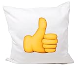 クッションカバー40 x 40 " Sign for Thumbs Up " pillowcase- 40 x 40 cm- pillow- smiley-クリスマスギフト