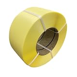 PPバンド 幅12mm 長さ3000m巻 1巻 自動梱包機用 手締め 荷造り 発送 梱包 【PP12-b1黄】